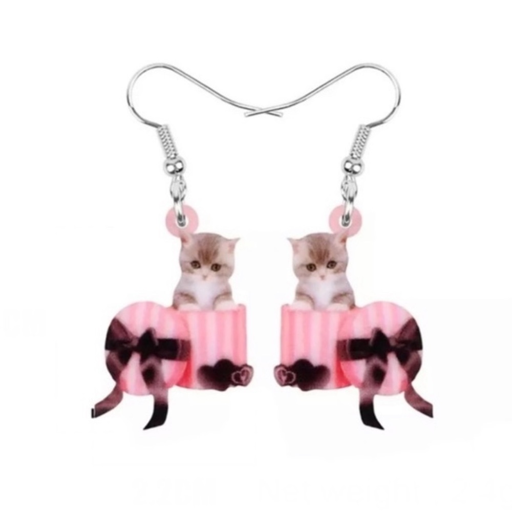 FREE SHIPPING | Double-Sided Acrylic Dangle Earrings NWT